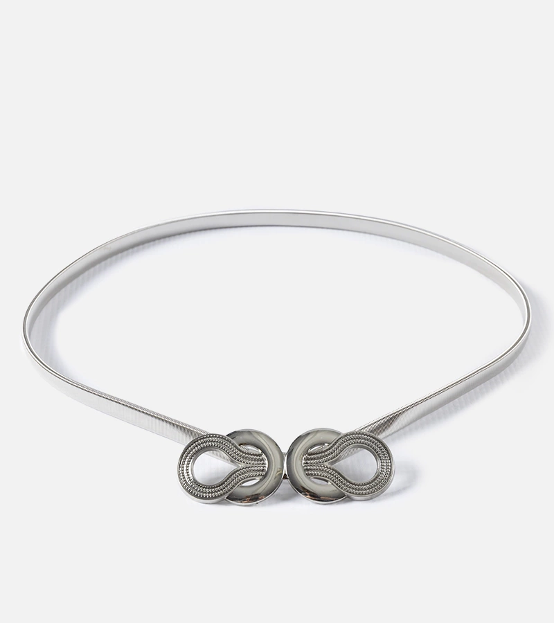 Strieborný elastický pásik Cava