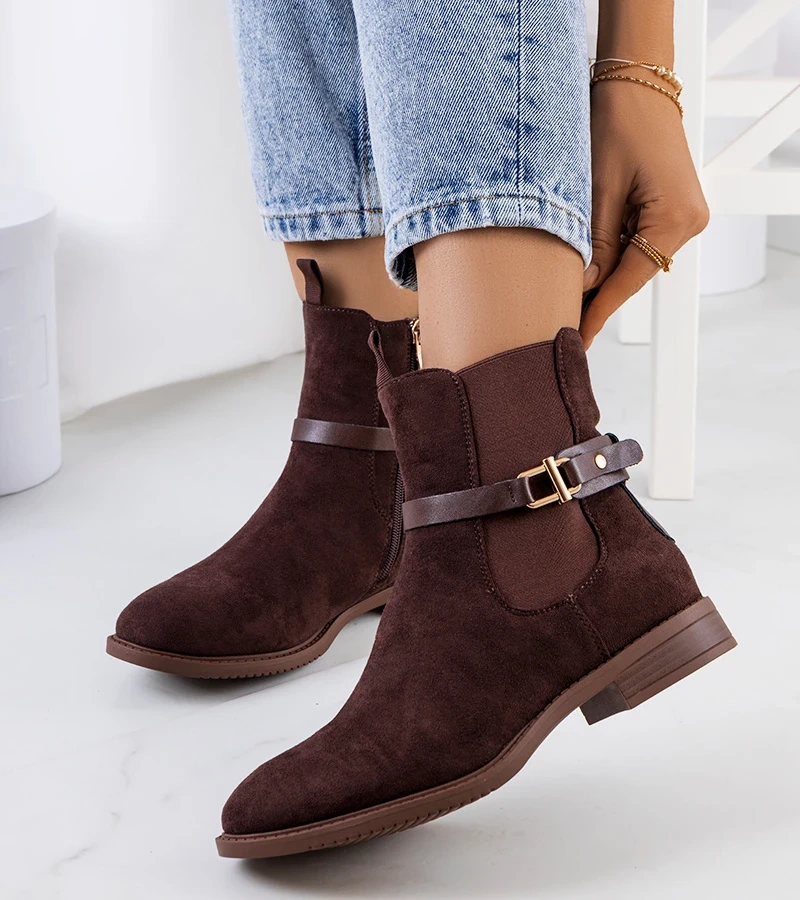 Hnedá klasika botki Odila