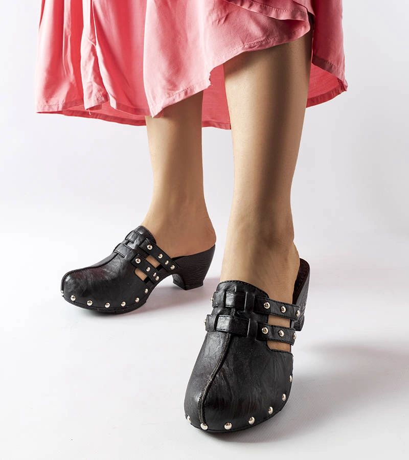 Čierne žabky Custer clog