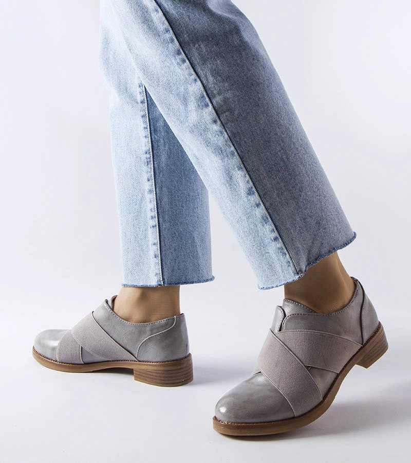 Sivé elegantné topánky Winnipeg slip-on