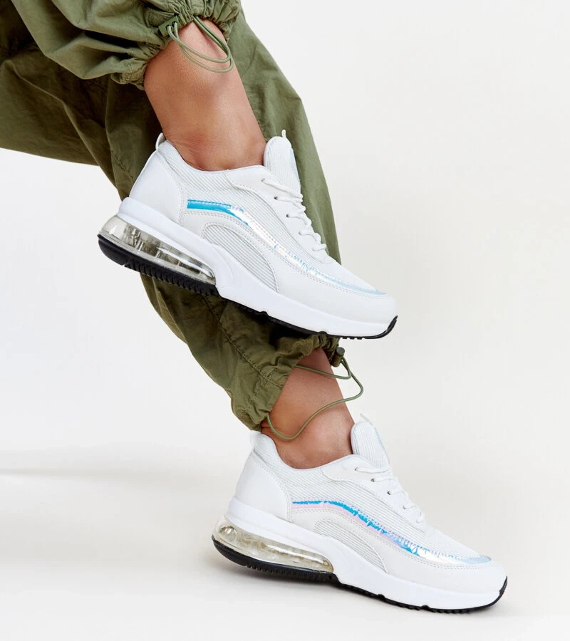 Biela tenisky s hologramom Jelka