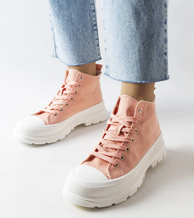 Ružové členkové tenisky Saverio