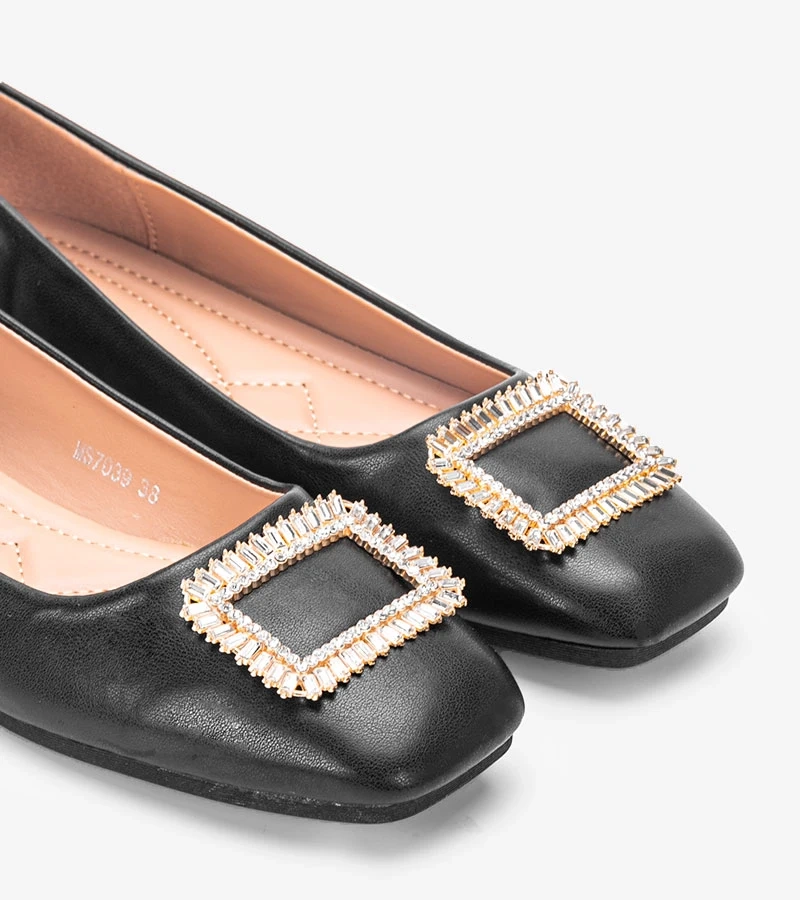 Čierne balerínky Rhonda