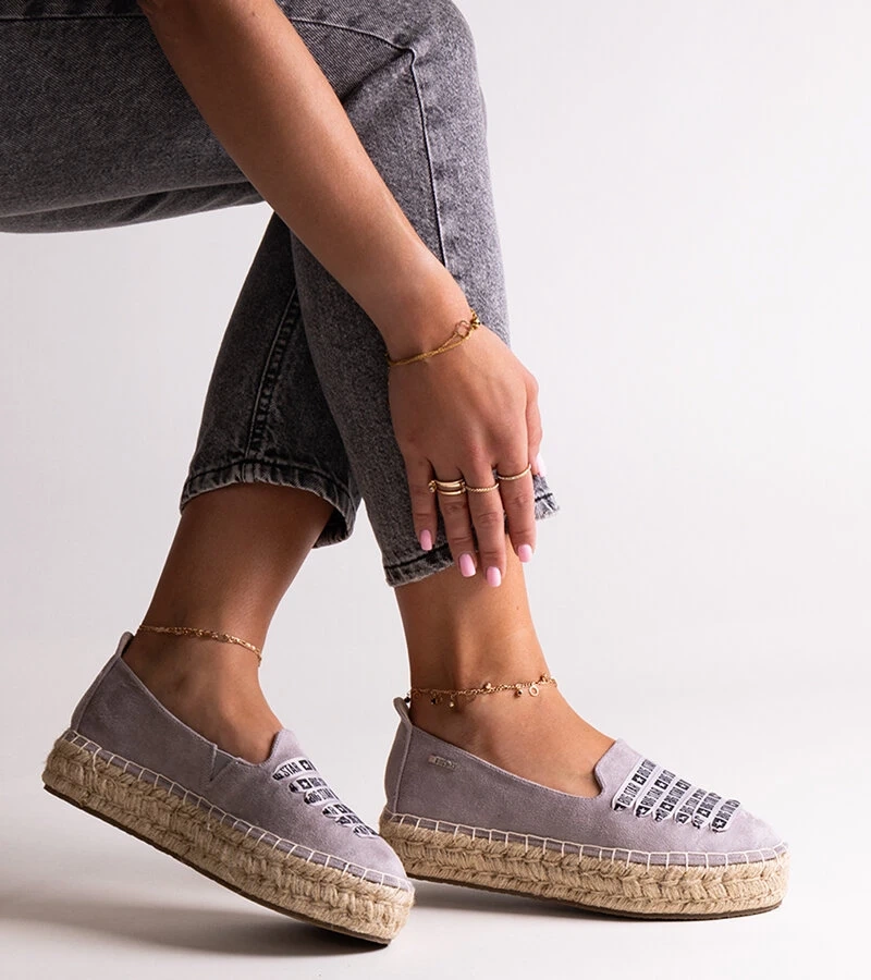 Sivé espadrilky Big Star JJ274890