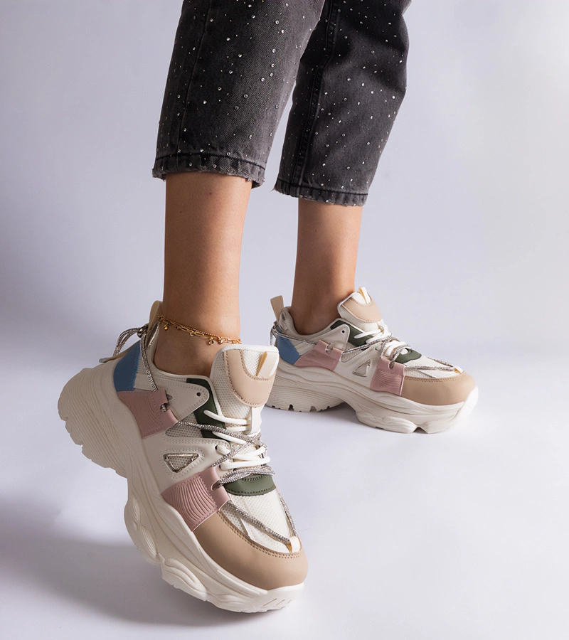 Viacfarebné dámske športové tenisky Ivett