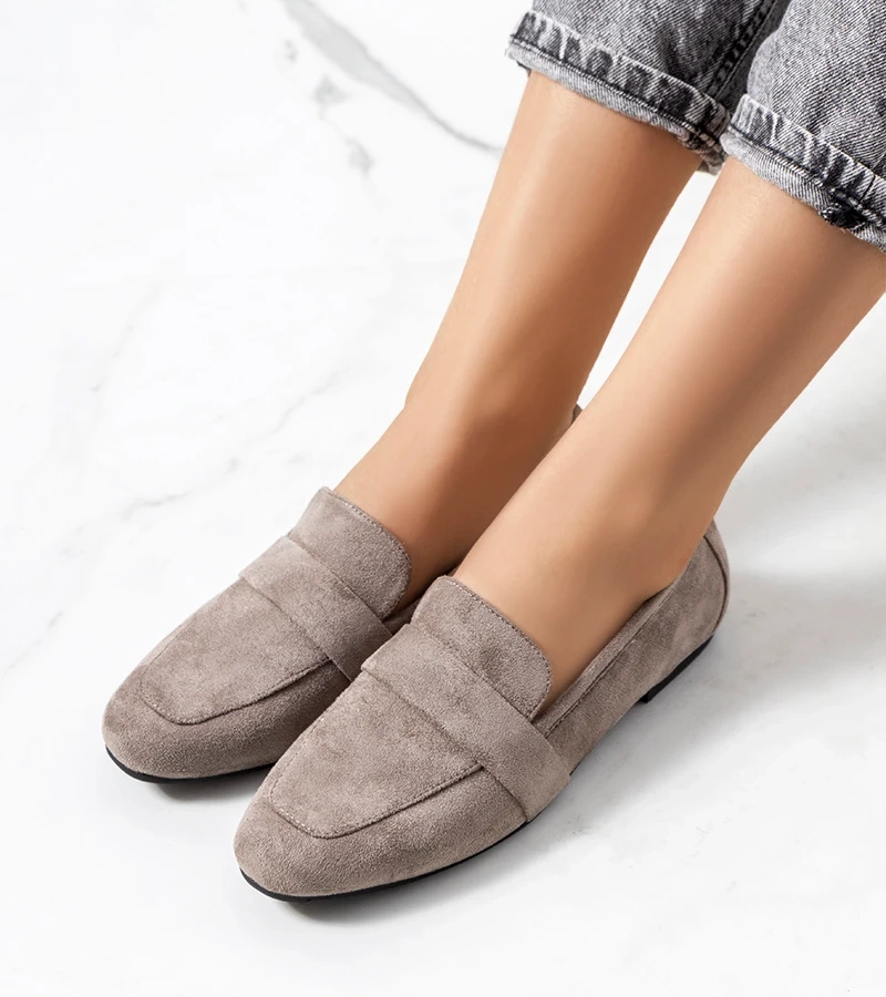 Šedé dámske poltopánky od značky Hanny