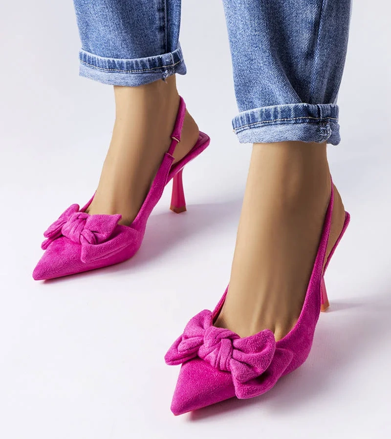 Ružové ihlice s mašľou Olengo