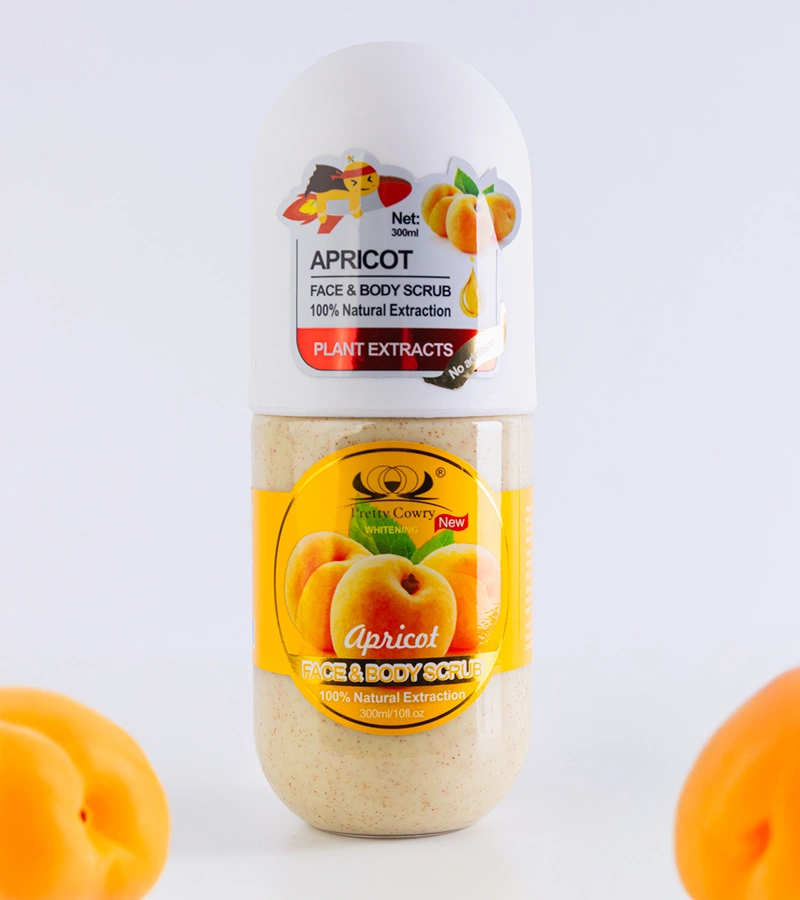 Peeling na tvár a telo Pretty Cowry z marhuľových jadier 300 ml