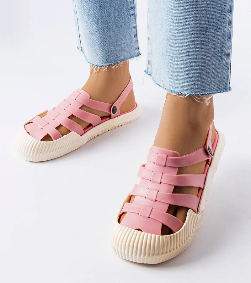 Ružové gumové sandále Canton