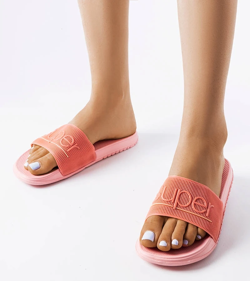 Ružové gumené žabky Azelio