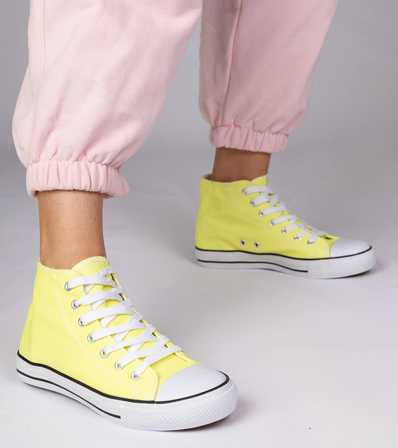 Žlté klasické členkové tenisky Kattin