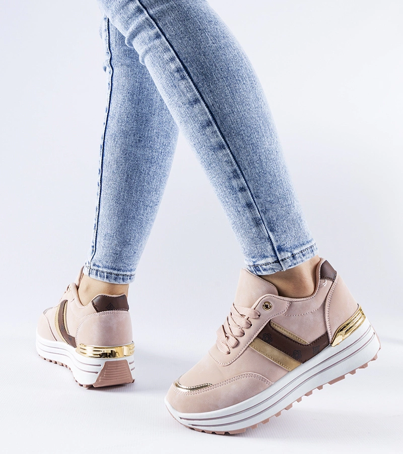 Růžové platformové tenisky Provinciale