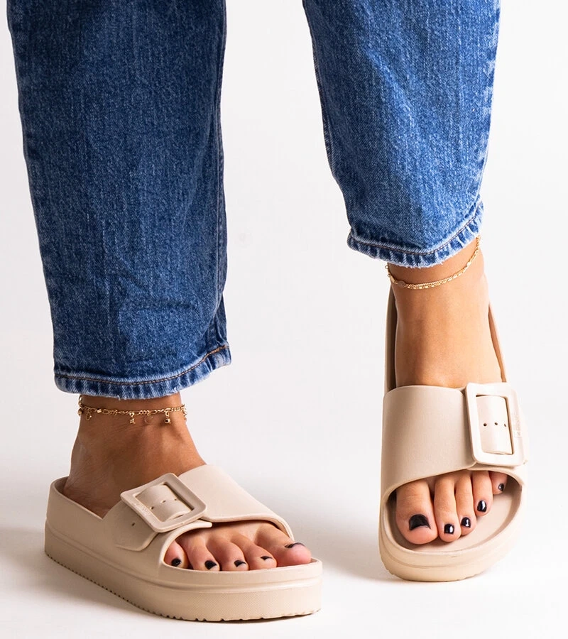 Bežové šľapky Big Star NN274A666 801