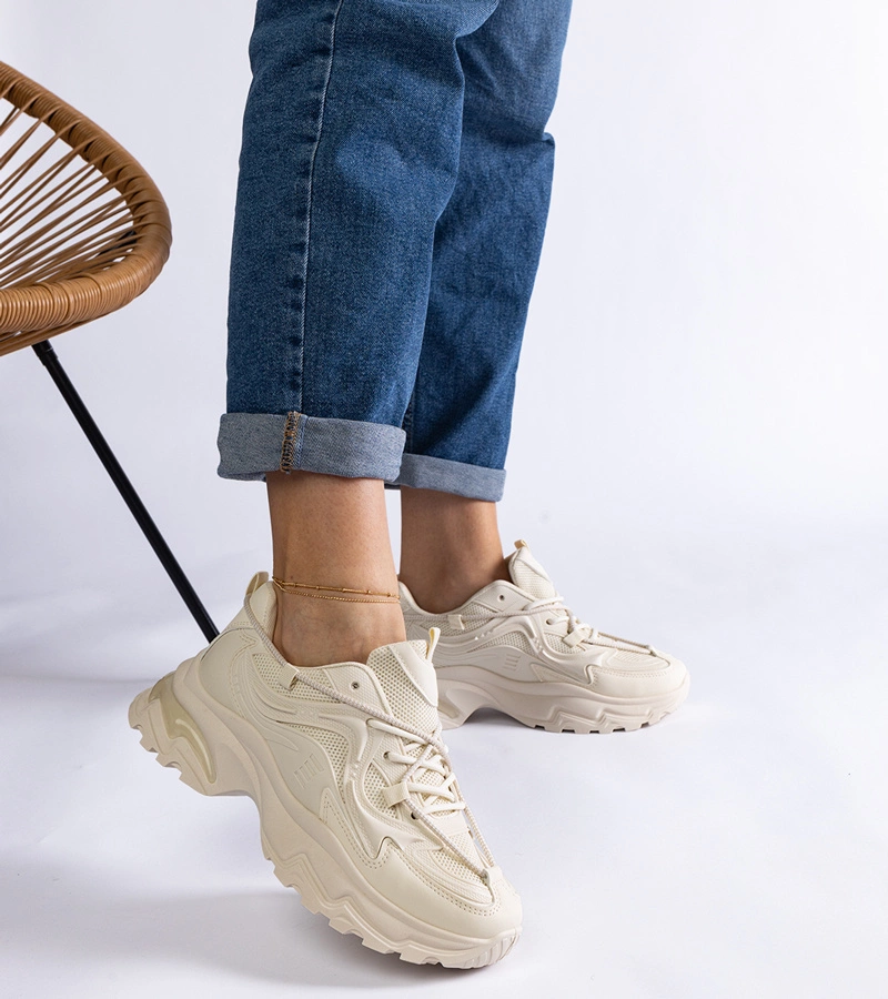 Béžové dámske športové tenisky Urena