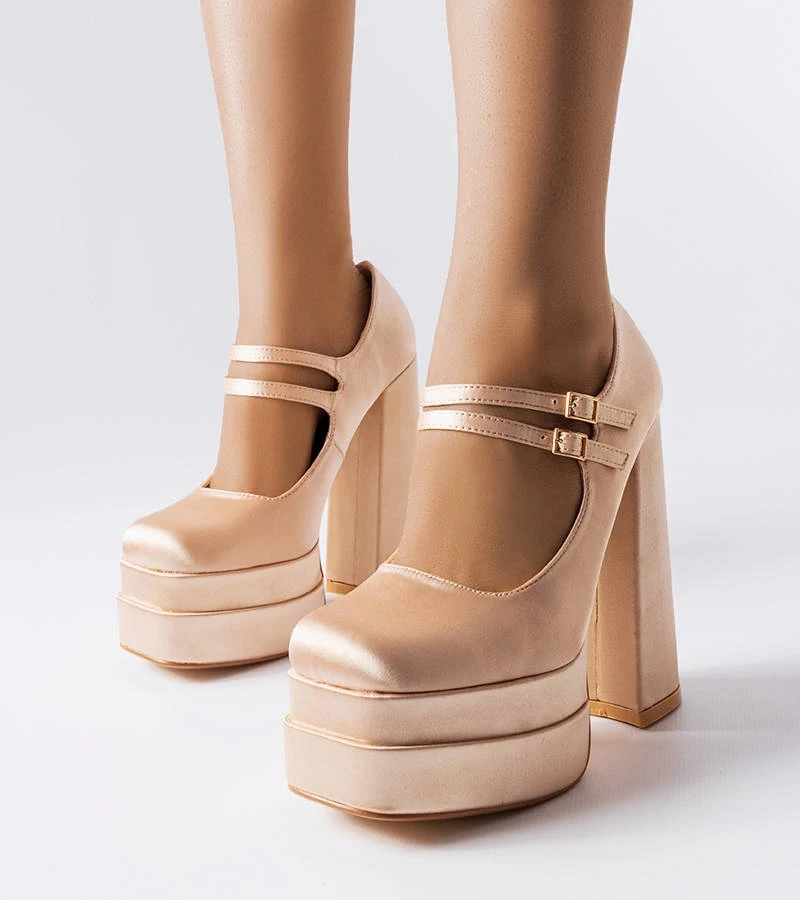 Gabriel béžové lodičky na vysokom podpätku