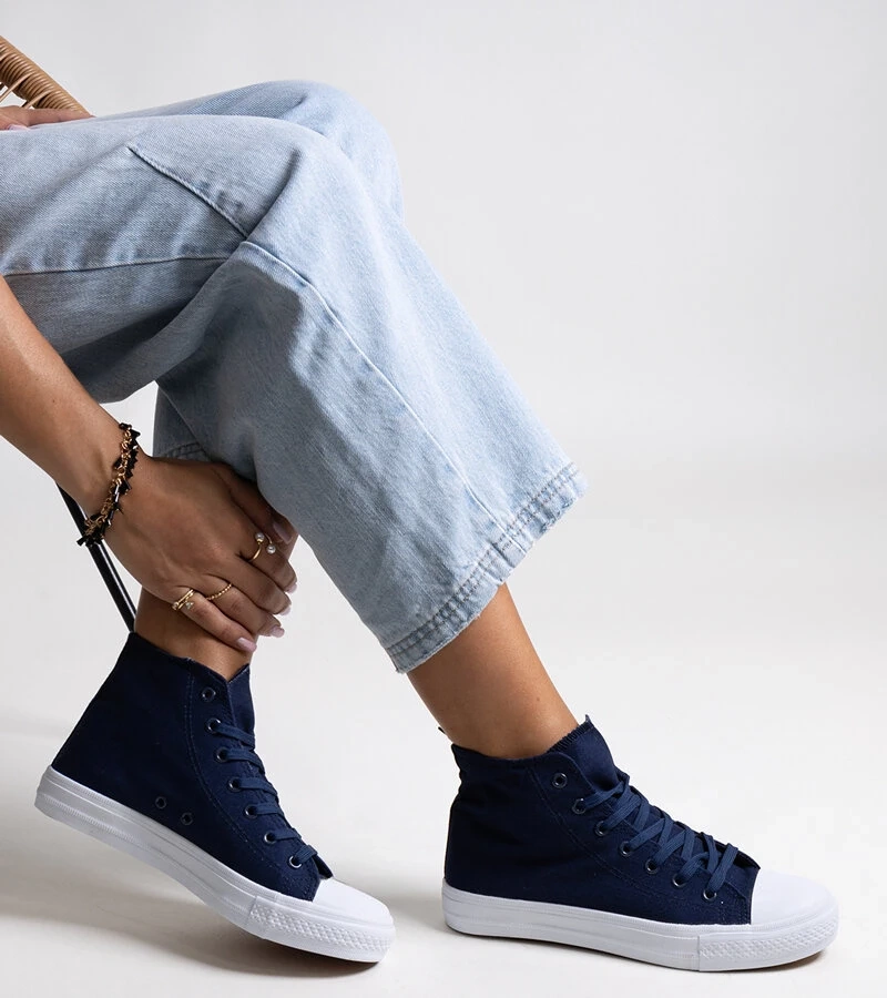 Granátové vysoké tenisky Ghanem