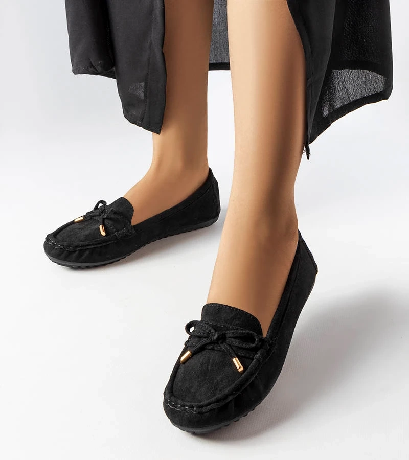 Čierne mokasíny s mašľou od Grasselli