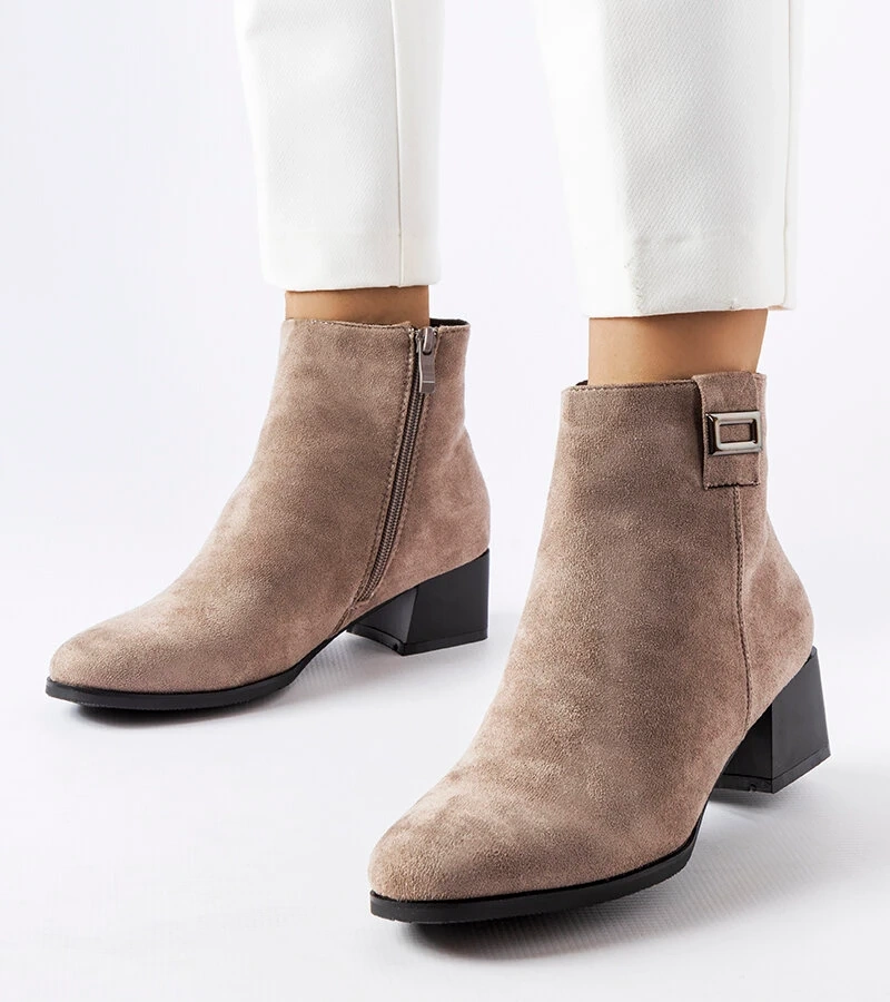 Sivé zateplené nízke čižmy Macomb