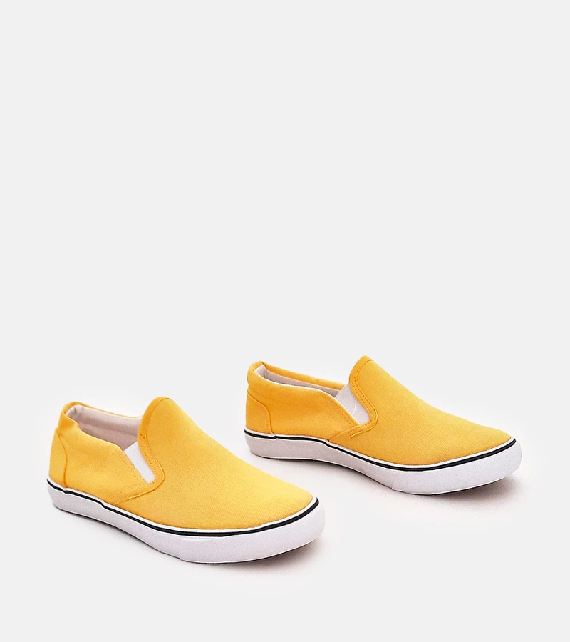 Žlté detské slip-on tenisky Lagunes