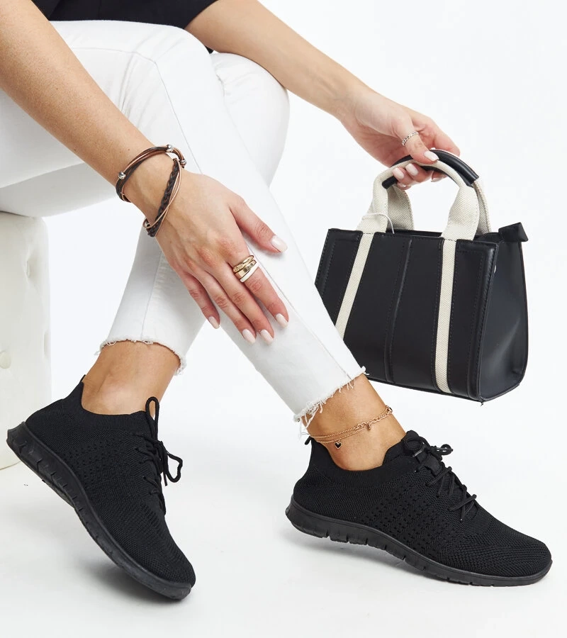 Čierne látkové tenisky Mairago