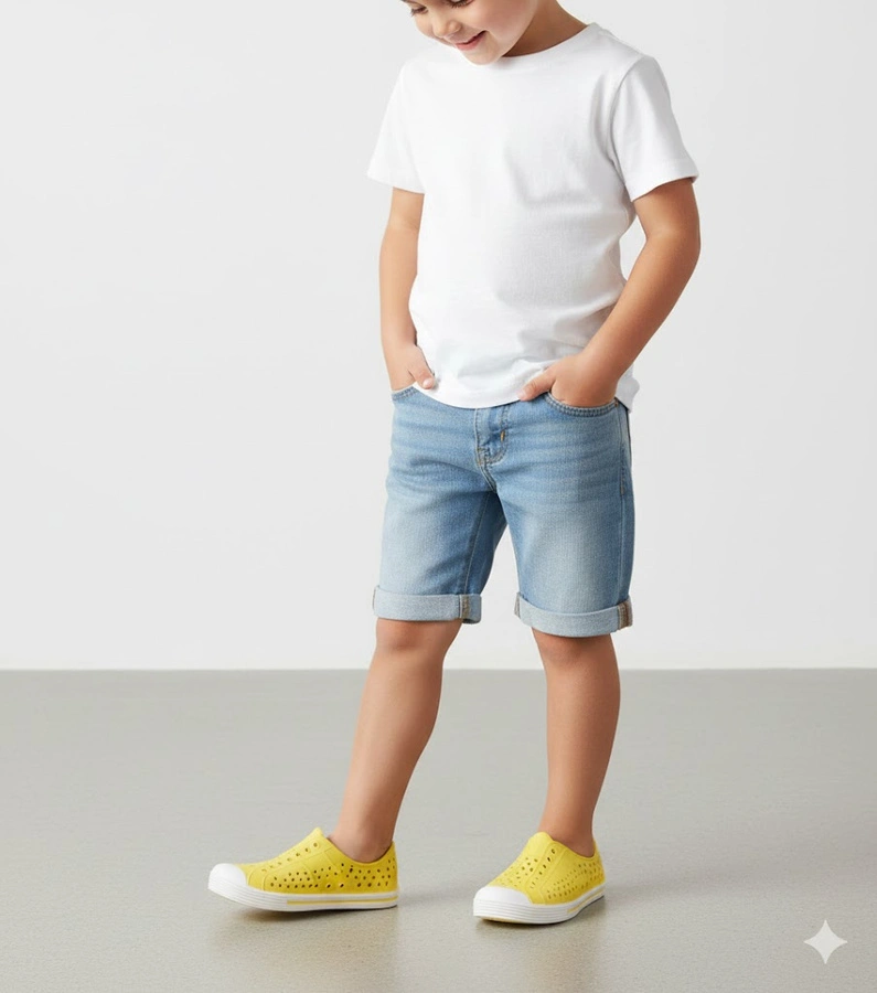 Žlté detské žabky do bazéna Peppin