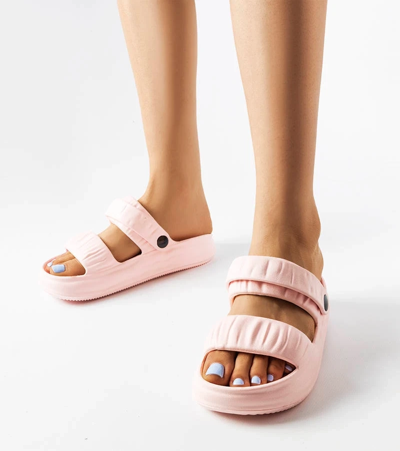 Ružové gumové žabky PD7809-6 PINK