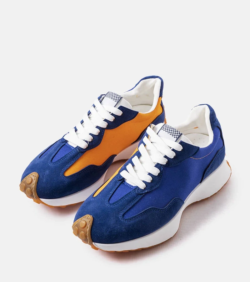 Pánske tmavomodré a oranžové tenisky Dorolis