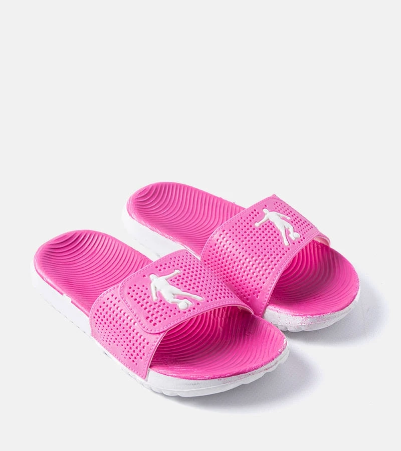 Bielo-ružové gumené žabky Athens