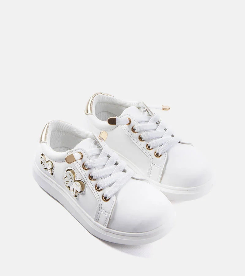 Ružové tenisky zdobené motýľmi značky Senapus