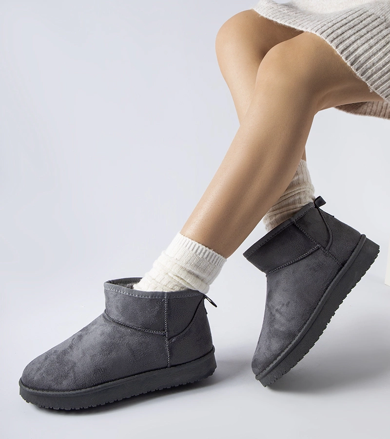 Sivé zateplené krátke snehule Guglielma