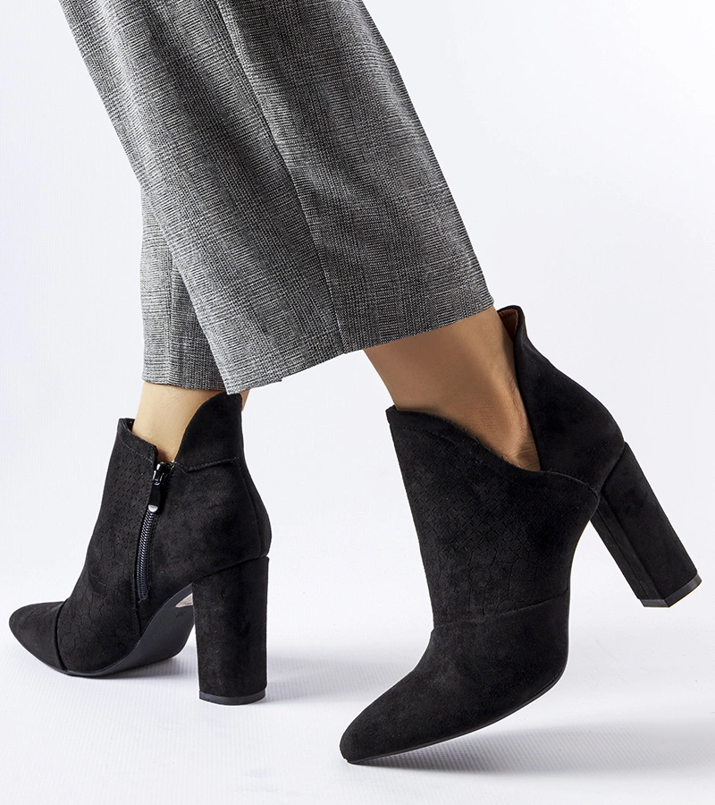 Čierne elegantné topánky na podpätku Willow