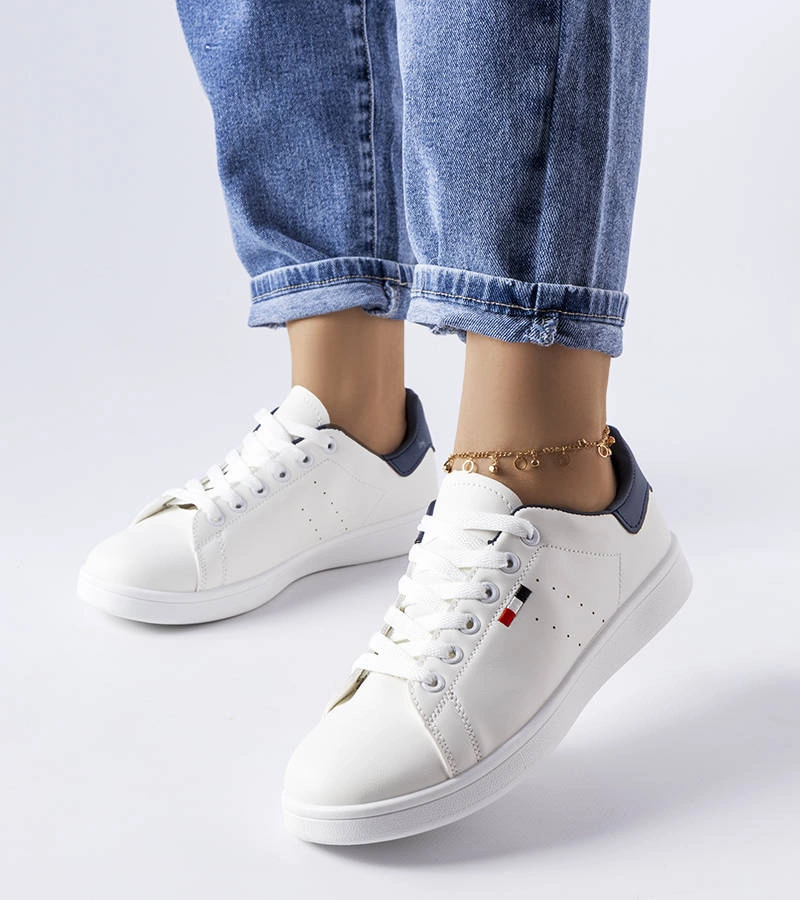 Biele tenisky z ekokože Mothé