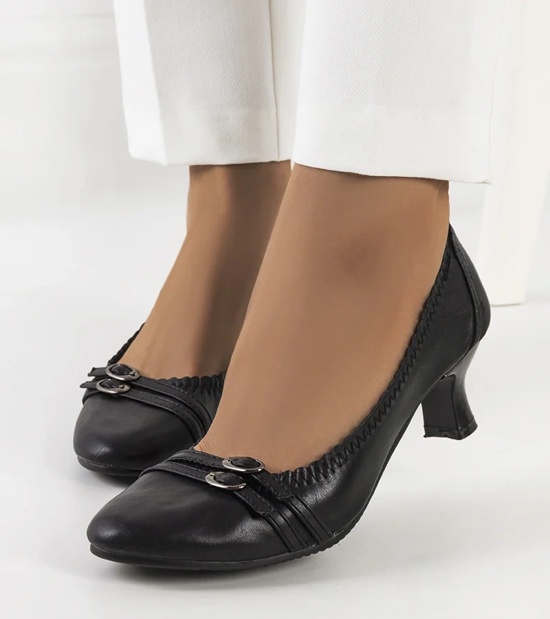 Čierne lodičky Kopi s gumovou podrážkou