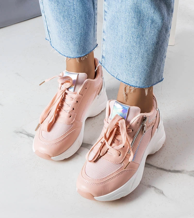 Ružové tenisky na platforme Stacey