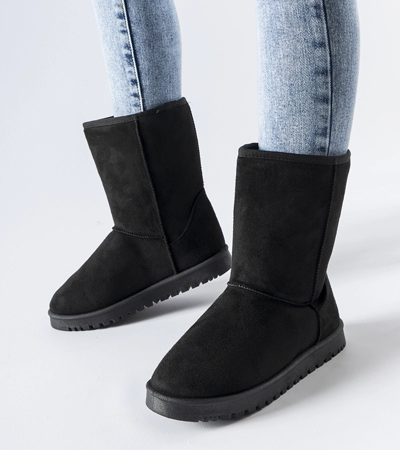 Čierne tepané klasické snehule Ireneo