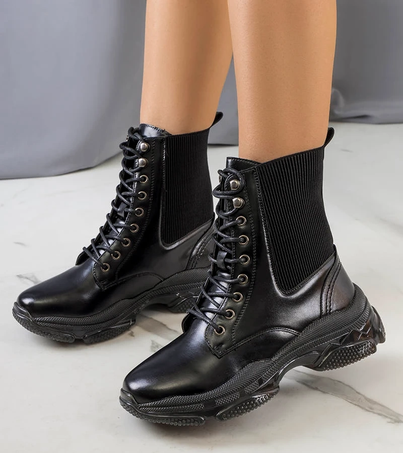 Čierna botki Sedile