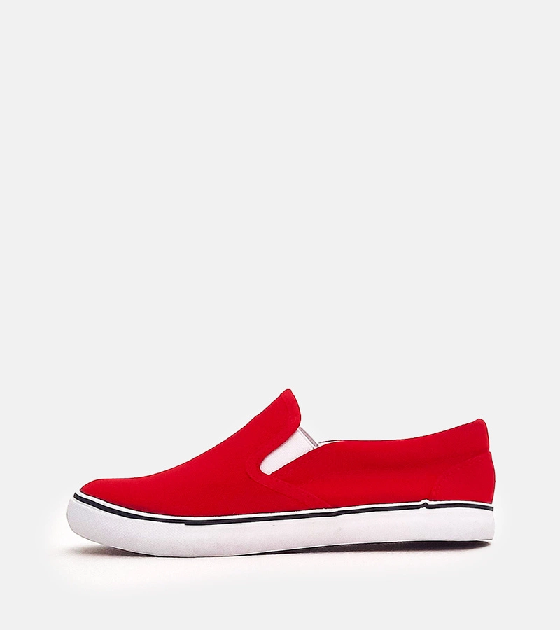 Červené detské slip-on tenisky Lagunes