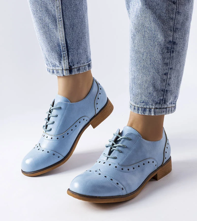 Modré oxfordky zdobené Lizotte