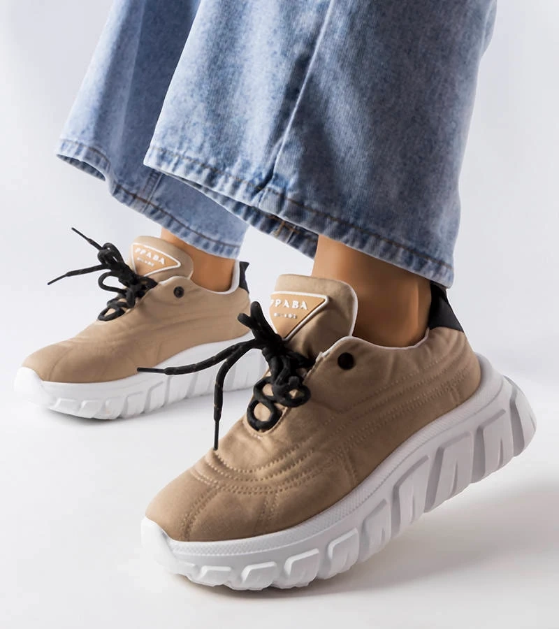 Tmavobéžové tenisky Aisys