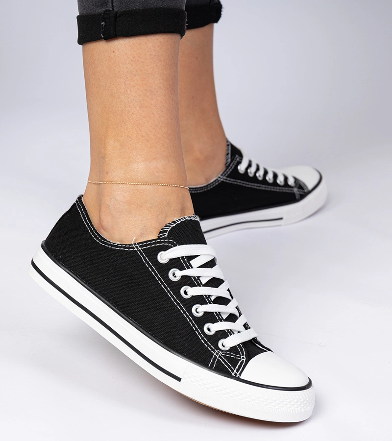 Čierne klasické dámske tenisky Menfis