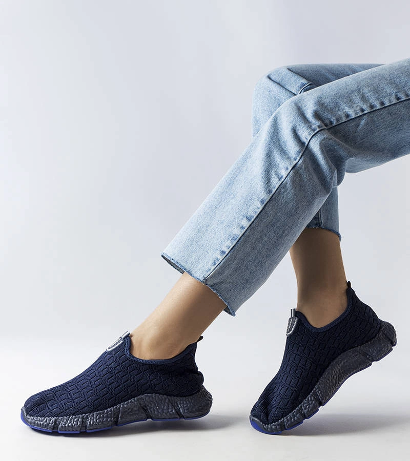 Športové tenisky Obenor slip-on v námorníckej modrej farbe