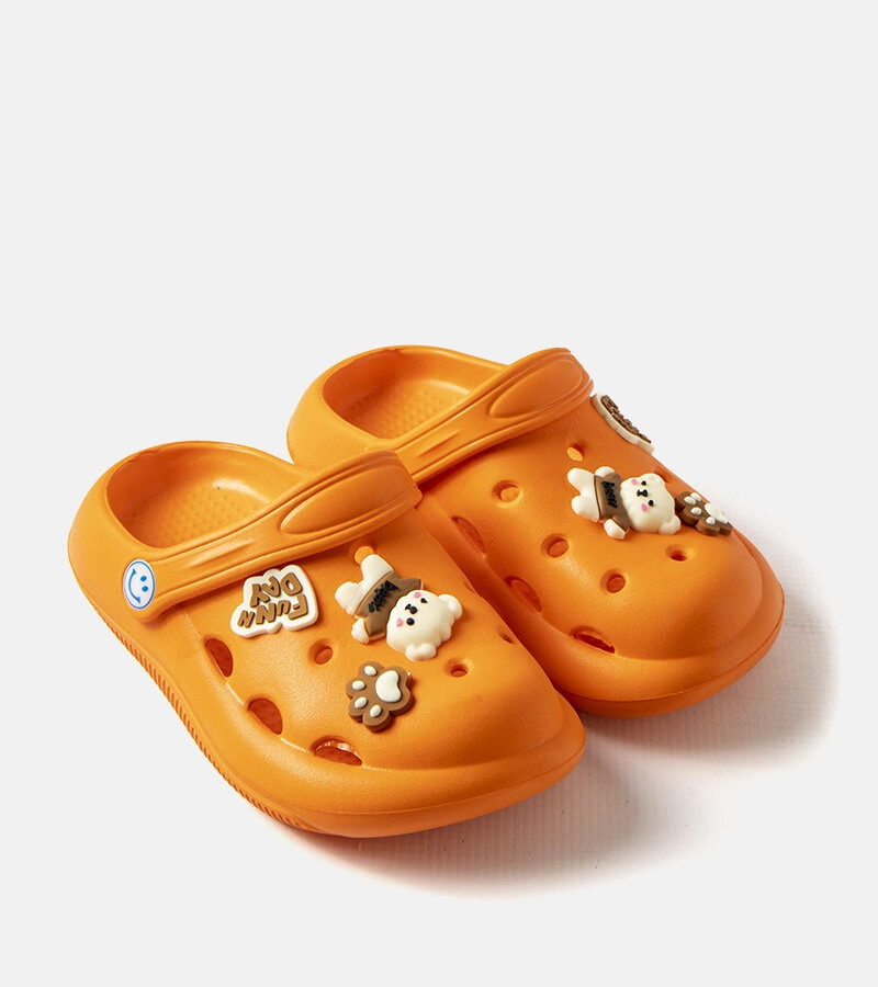 Oranžové žabky so zakrytou špičkou Vette