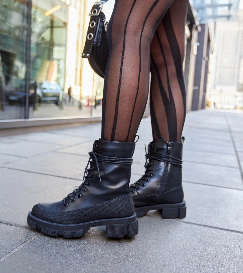 Čierne klasické zateplené workery Apodaca