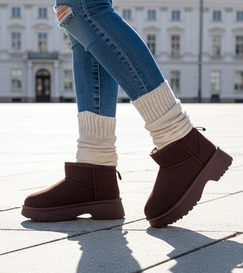 Hnedé zateplené snehule na platforme Phoebe