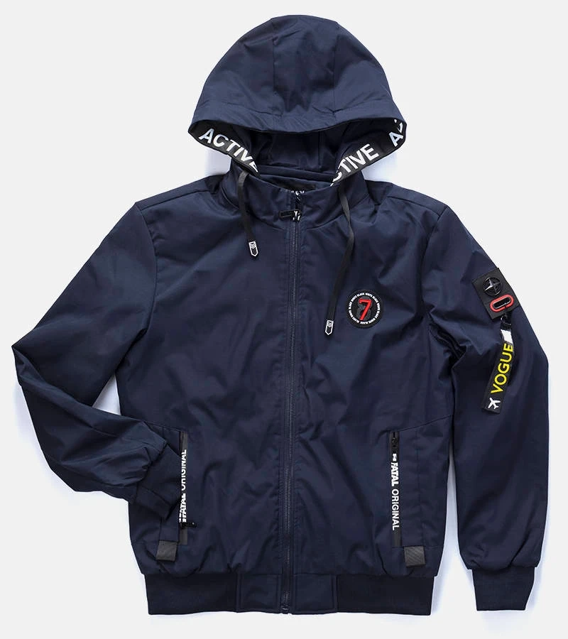 Pánska prechodná bunda Tollmache v tmavomodrej farbe