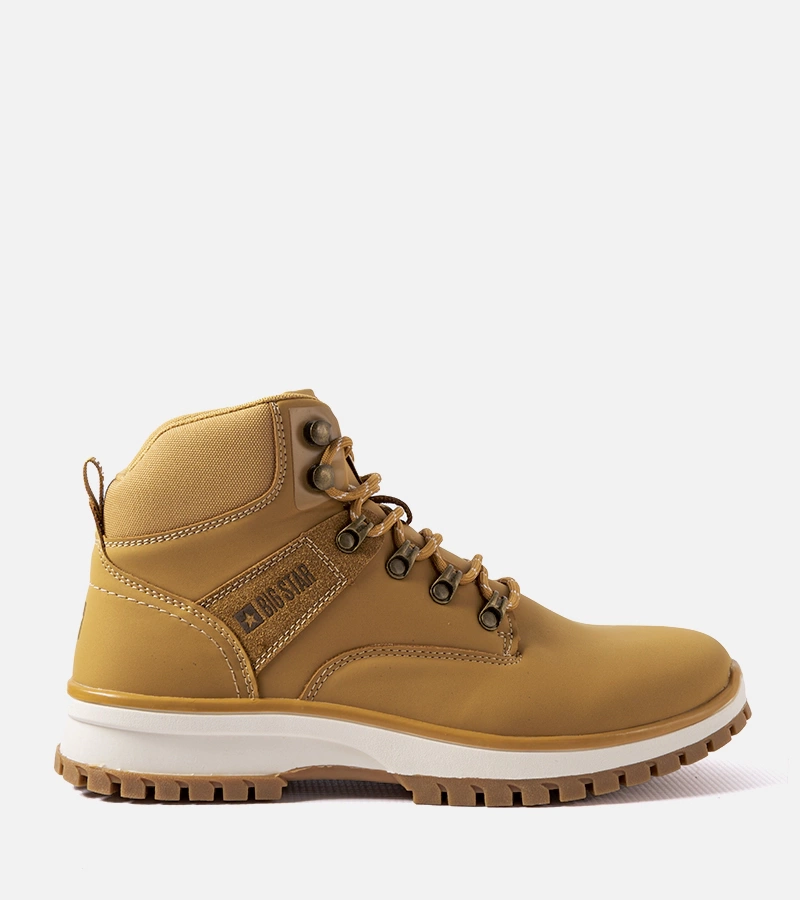 Hnede pánske trekové topánky Big Star MM174020