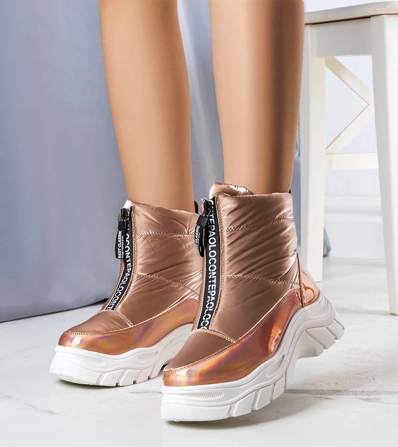 Zlaté lakované snehule Leonel