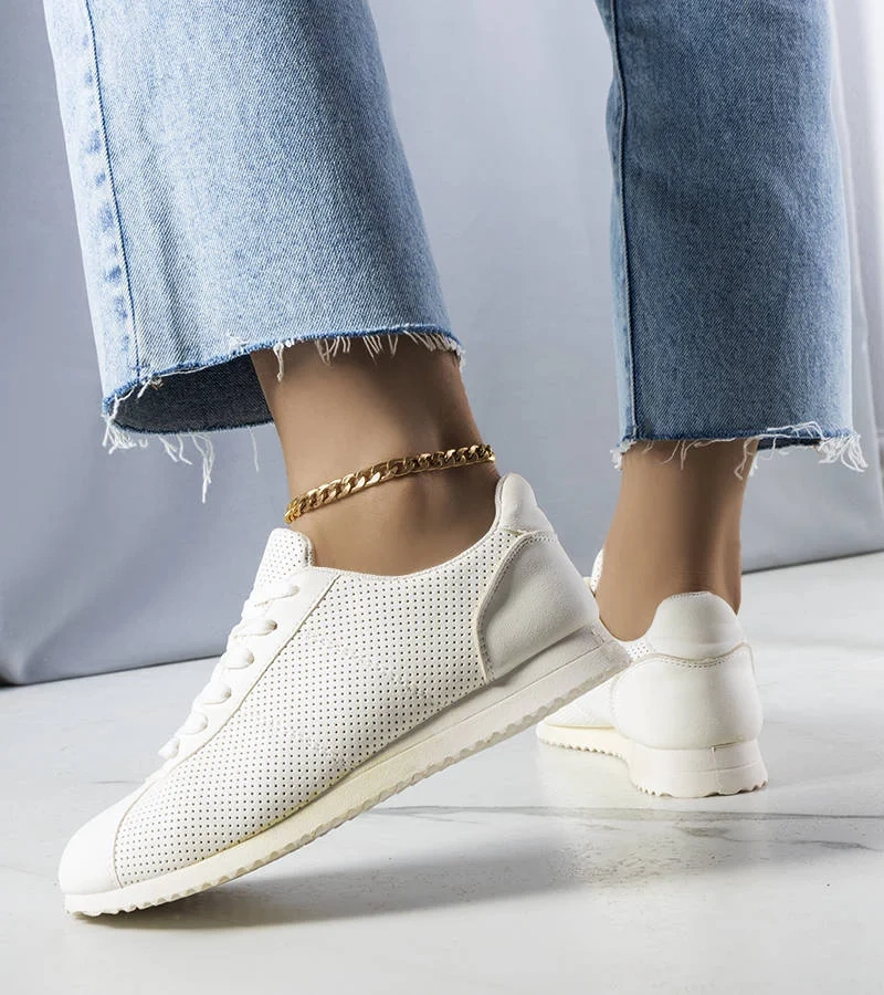 Biele ažurové tenisky Braelyn