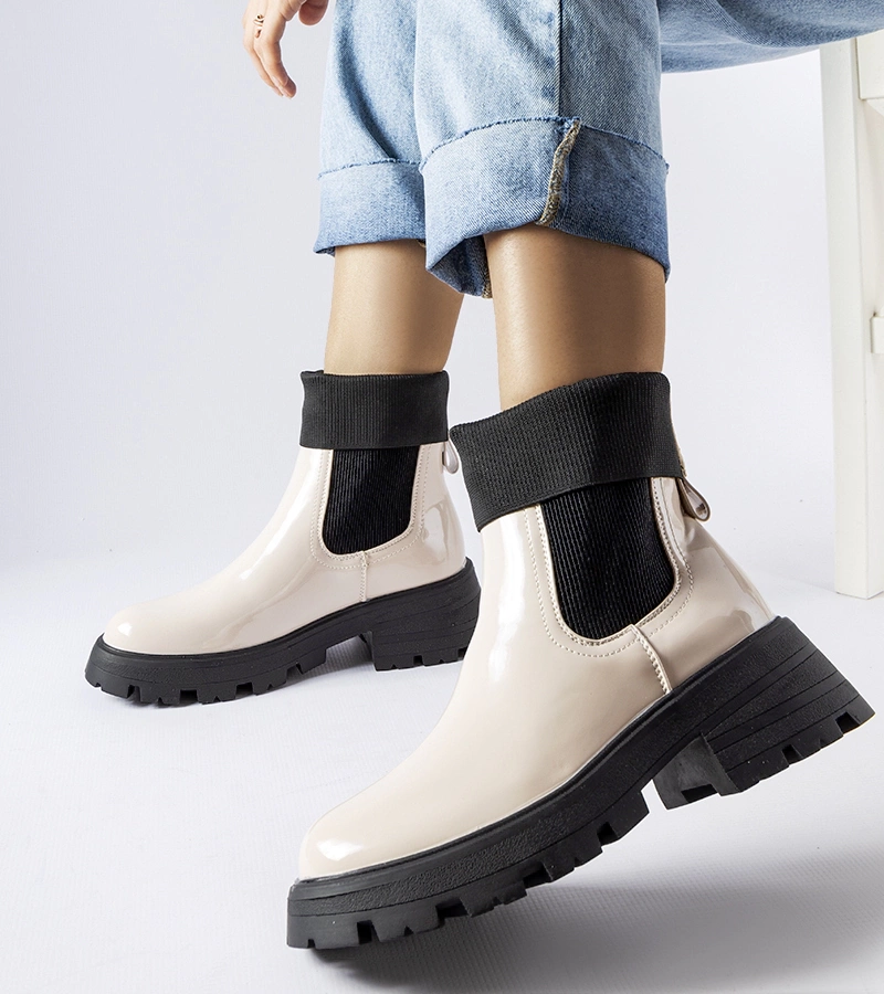 Breolungi béžové slip-on bagger topánky