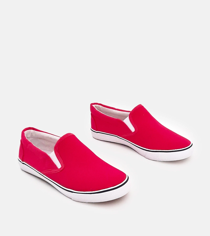 Fuksiové detské slip-on tenisky Lagunes